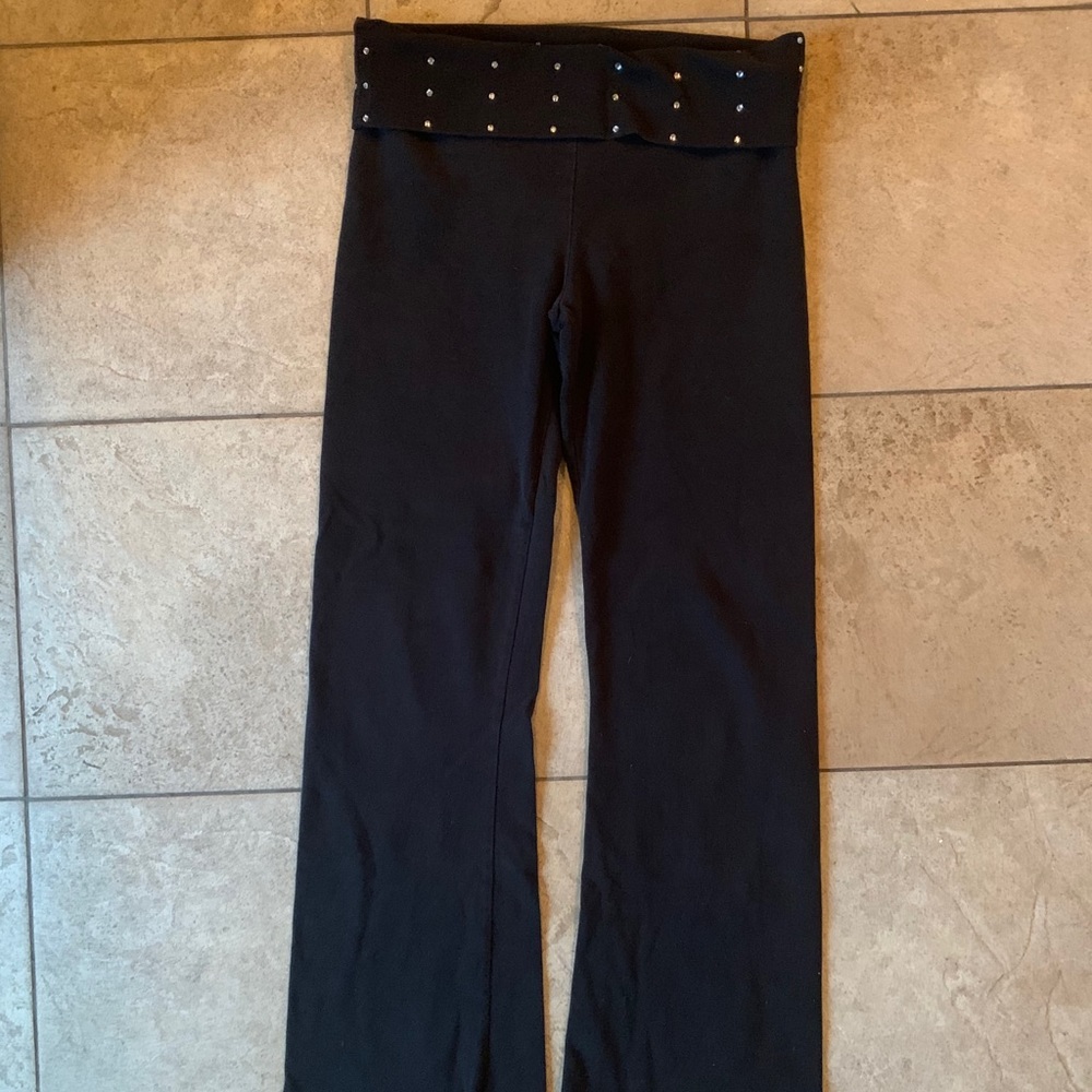 Victoria’s Secret Black Rhinestone Yoga Pants